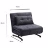 Liberta - Maison ESCADA Poluthrona Anadiploumeni Anthraki 92x88x86cm 01-3644
