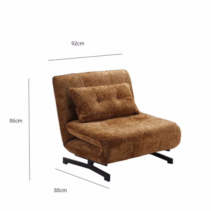 Liberta - Maison ESCADA Poluthrona Anadiploumeni Moustardi 92x88x86cm 01-3645