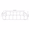 Liberta - Maison BOSSANOVA Trithesios Kanapes Skouro Prasino 255x115x71cm 70-0437