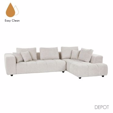 Liberta - Maison TOMOS Καναπές Γωνία Δεξιά Μπεζ 298x200x85cm 71-0132