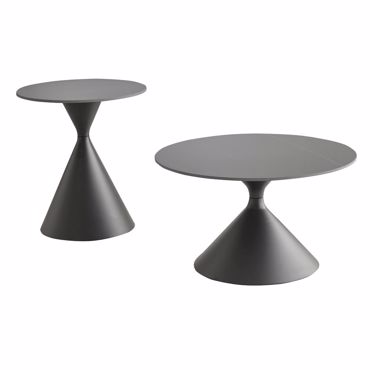 Liberta - Maison LAVA Σετ των 2 Coffee Table Μαύρο Φ70x40cm 04-1327