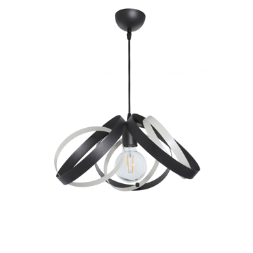 NG Santas Κρεμαστό Φωτιστικό Οροφής Χειροποίητο Μεταλλικό Μαύρο/Λευκό E27 40x25 235-C-1 NG Santas Κρεμαστό Φωτιστικό Οροφής Χειροποίητο Μεταλλικό Μαύρο/Λευκό E27 40x25 235-C-1