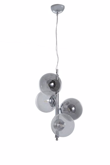 NG Santas Κρεμαστό 4φωτο Φωτιστικό Οροφής Μεταλλικό Χρώμιο/Φιμέ 40Χ50εκ G9 435-B-4 NG Santas Κρεμαστό 4φωτο Φωτιστικό Οροφής Μεταλλικό Χρώμιο/Φιμέ 40Χ50εκ G9 435-B-4