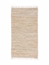 PERSIKA Xali Dermatino me Krossia 'Leather Rugs Solid' 130227/02 Light Grey 70x130cm PRS030581