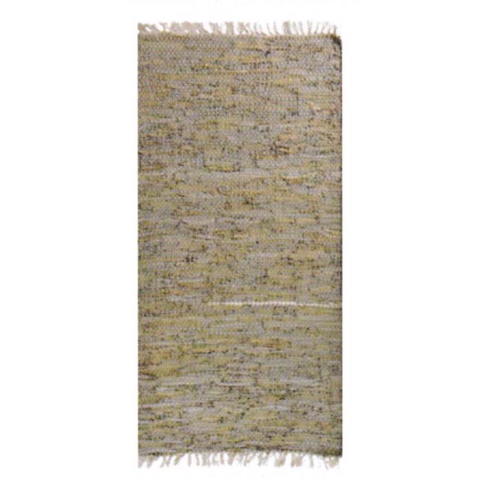 PERSIKA Xali Dermatino me Krossia 'Leather Rugs Solid' 171113/03 Grey 70x130cm PRS030582