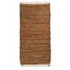 PERSIKA Xali Dermatino me Krossia 'Leather Rugs Solid' 130227/02D Light Brown 70x130cm PRS030588
