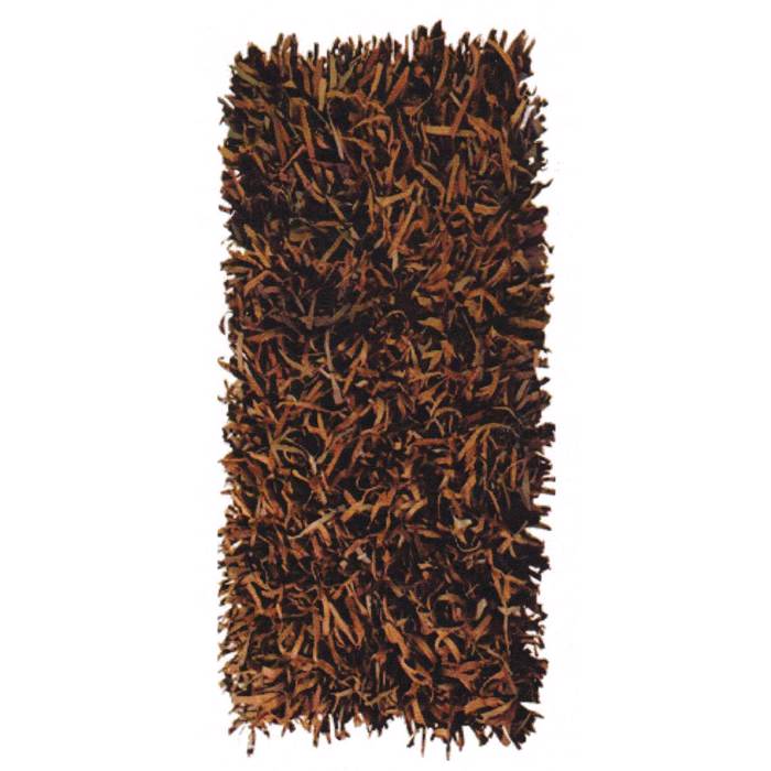 PERSIKA Xali Dermatino 'Leather Rugs Shaggy' 070922-06 Brown 70x130cm PRS030574