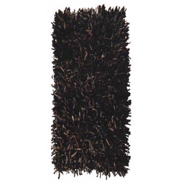ΠΕΡΣΙΚΑ Χαλί Δερμάτινο 'Leather Rugs Shaggy' 080202-02 Chocolate 70x130cm PRS030577