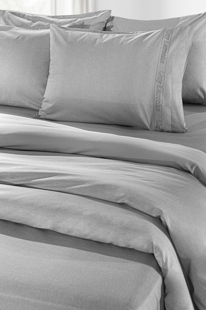 Guy Laroche Mono Sentoni Easy Iron me Lastixo Color Plus Silver 100x200cm