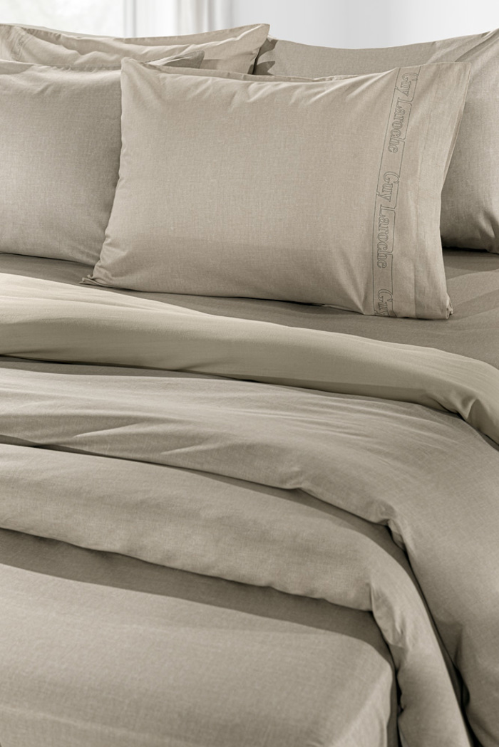 Guy Laroche Σεντόνι King Size με Λάστιχο Color Plus Taupe 180x200+42 Guy Laroche Sentoni King Size me Lastixo Color Plus Taupe 180x200+42