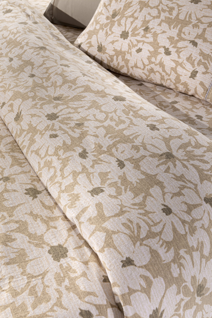 Guy Laroche Σετ με 2 σεντόνια μονά 170X265 και 1 μαξιλαροθήκη MARTIN ALMOND FLANNEL Guy Laroche Set me 2 sentonia mona 170X265 kai 1 maxilarothiki MARTIN ALMOND FLANNEL