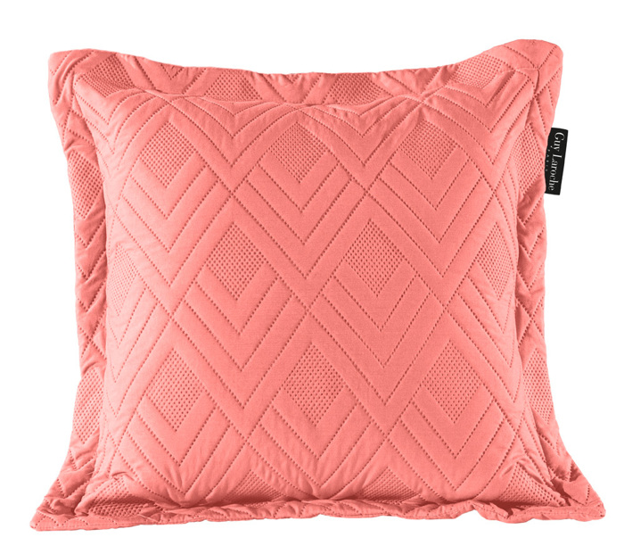 Guy Laroche Set uperdiplo Kouberli Curves Coral 220x240cm me Diakosmitiko Maxilaraki 45x45cm