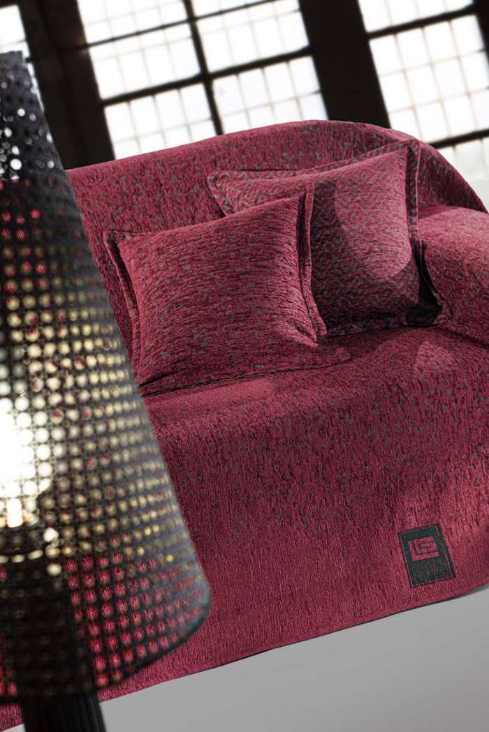 Guy Laroche Rixtari 3thesiou Kanape Matis Burgundy 180X300cm