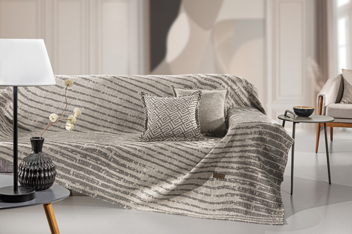 Guy Laroche Ριχτάρι Τετραθέσιου Καναπέ Sydney Natural 180x350cm Guy Laroche Rixtari Tetrathesiou Kanape Sydney Natural 180x350cm