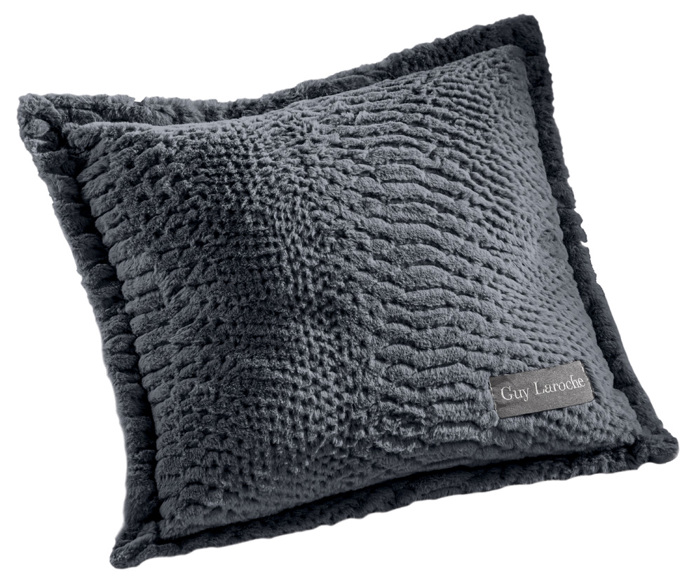 Guy Laroche Set Rixtari Trithesiou Kanape Crusty Carbon 170x300cm me Diakosmitiki Maxilarothiki 40x40cm