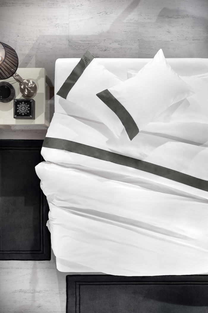 Guy Laroche Σετ των 2 Χαλάκια memory foam SOFTY Μαύρα 60X120 Guy Laroche Set ton 2 Xalakia memory foam SOFTY Mavra 60X120