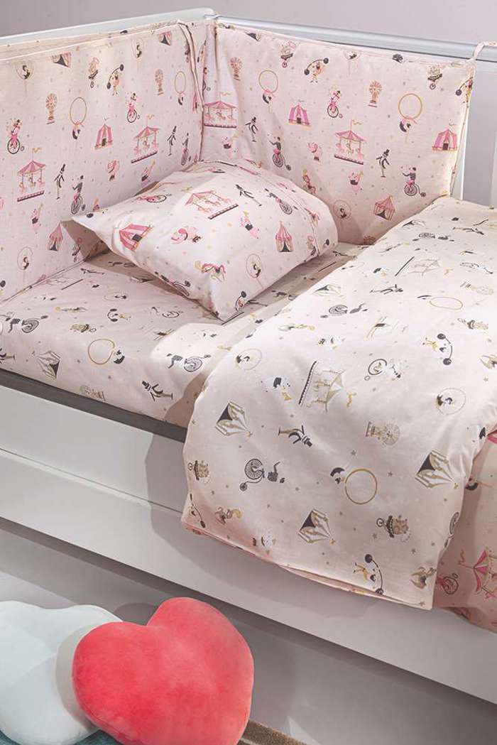 Saint Clair Set Brefika Sentonia 115x170cm kai Maxilarothiki 30x40cm Enjoy Pinky