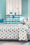 Saint Clair Set Paidika Sentonia 165x250cm kai Maxilarothiki 50x70cm Monsters Blue