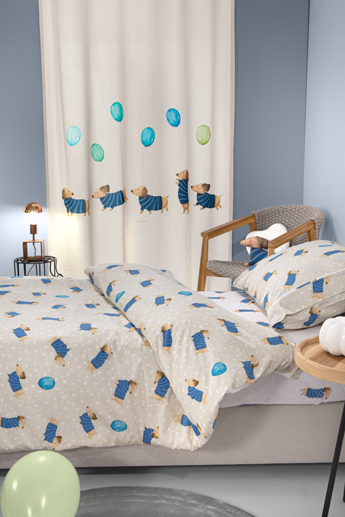 Saint Clair Set Paidika Sentonia 100x200cm me Maxilarothiki 50x70cm Pet Blue (me Lastixo)