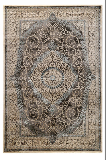 Tzikas Carpets Σετ Χαλιά Κρεβατοκάμαρας ELITE Γκρι/Μπλε 67x150/67x230 16954-953