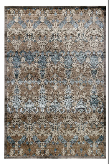 Tzikas Carpets Σετ Χαλιά Κρεβατοκάμαρας ELITE Γκρι/Μπλε 67x150/67x230 16967-953