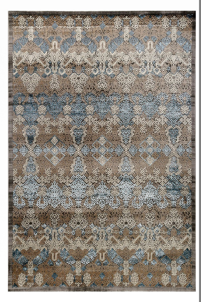Tzikas Carpets Set Xalia Krebatokamaras ELITE Ggri/Mple 67x150/67x230 16967-953