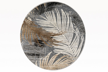 Tzikas Carpets Στρογγυλό Χαλί BOHEME Γκρι Φ160cm 18531-95