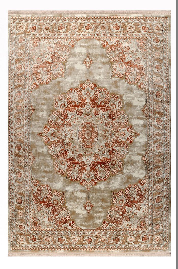 Tzikas Carpets Set Xalia Krebatokamaras SERENITY Portokali/Mpez 67x150/67x230 20617-721