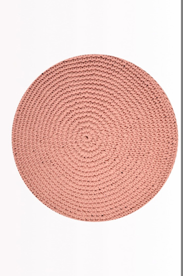 Tzikas Carpets Στρογγυλό Χαλί RING Ροζ Φ200cm 55143-055