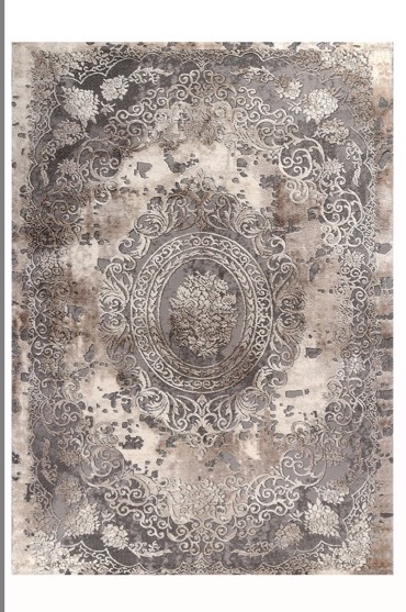 Tzikas Carpets Στρογγυλό Χαλί ELEMENTS Μπεζ/Καφέ/Γκρι/Χρυσό Φ160cm 31131-975