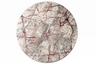 Tzikas Carpets Στρογγυλό Χαλί ELEMENTS Γκρι/Ροζ Φ160cm 31277-0955