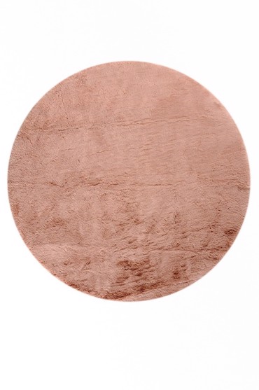 Tzikas Carpets Στρογγυλό Χαλί FUR Λευκό-Κρεμ Φ120cm 26163-261