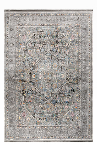 Tzikas Carpets Χαλί QUARES Γκρι 80x150cm 33511-095