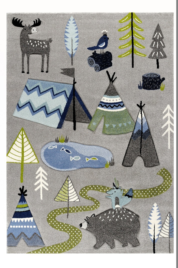 Tzikas Carpets Paidiko Xali DIAMOND Ggri 133x190cm 22767-095