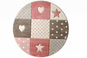 Tzikas Carpets Στρογγυλό Παιδικό Χαλί DIAMOND Φ160cm 20339-0755