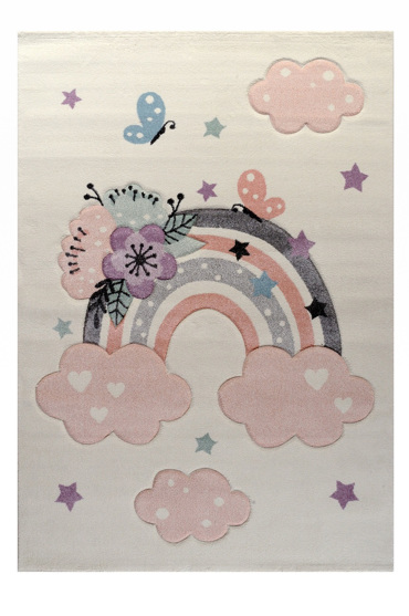 Tzikas Carpets Παιδικό Χαλί DIAMOND Λευκό-Κρεμ 160x230cm 63906-060