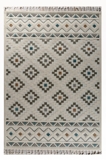 Tzikas Carpets Στρογγυλό Χαλί TENERIFE Μπλε Φ160cm 54097-230