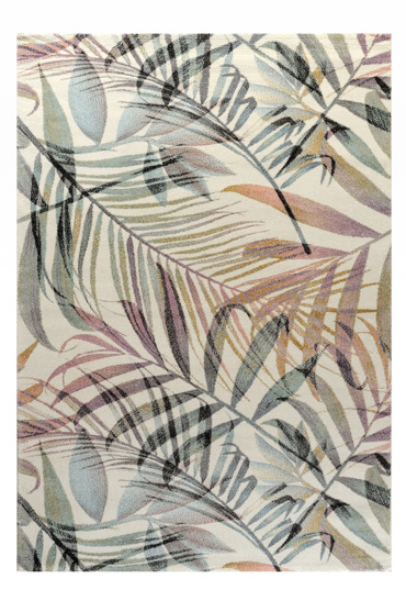 Tzikas Carpets Σετ Χαλιά Κρεβατοκάμαρας FLORAL Λευκό-Κρεμ 67x150/67x230 22373-261