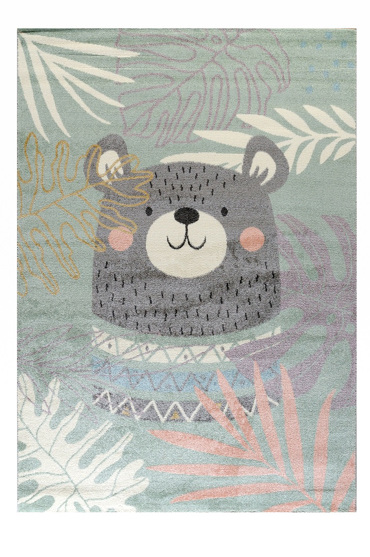 Tzikas Carpets Παιδικό Χαλί Διάδρομος SOUND Πράσινο-Μέντα 67x150cm 62411-040