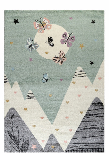 Tzikas Carpets Παιδικό Χαλί SOUND Πράσινο-Μέντα 133x190cm 62405-040