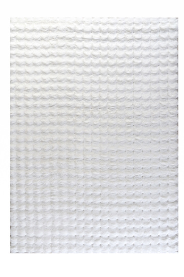 Tzikas Carpets Στρογγυλό Χαλί FUZZY Λευκό Φ160cm 26164-065