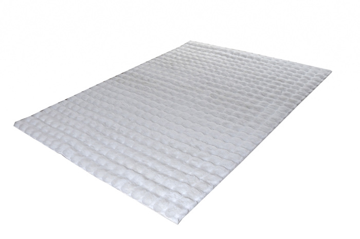 Tzikas Carpets Set Xalia Krebatokamaras FUZZY Lefko 66x140/66x220 26164-065