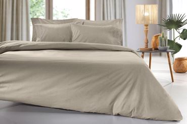 Guy Laroche Μονό Σεντόνι Easy Iron με Λάστιχο Color Plus Taupe 100x200cm