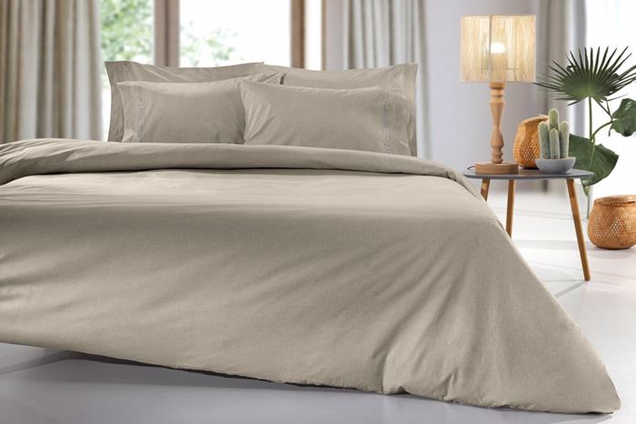 Guy Laroche Σεντόνι King Size με Λάστιχο Color Plus Taupe 180x200+42 Guy Laroche Sentoni King Size me Lastixo Color Plus Taupe 180x200+42