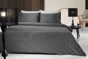 Guy Laroche Υπέρδιπλο Σεντόνι Minimal Black & White 240x270cm