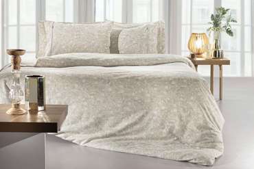 Guy Laroche Σετ Παπλωματοθήκη και Δύο Μαξιλαροθήκες Eloide Natural Flannel 225x245cm