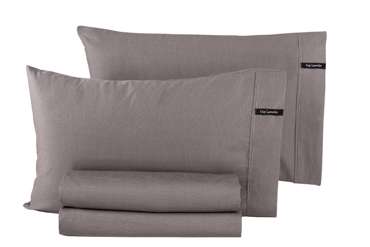 Guy Laroche Ζεύγος Μαξιλαροθήκες Ύπνου Minimal Melanze 50x70cm