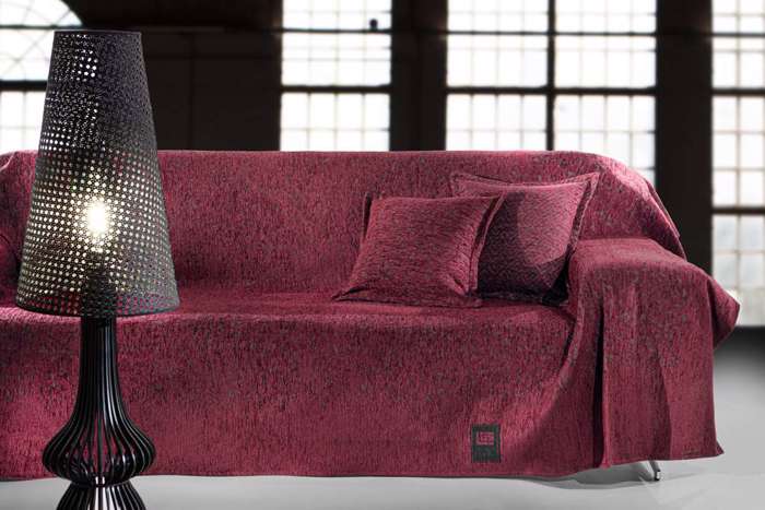 Guy Laroche Rixtari 3thesiou Kanape Matis Burgundy 180X300cm