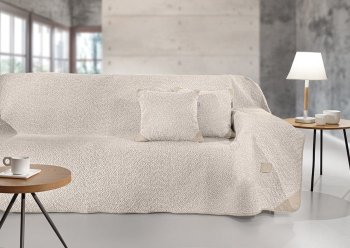 Guy Laroche Ριχτάρι Διθέσιου Καναπέ Lama Beige 170x250 Guy Laroche Rixtari Dithesiou Kanape Lama Beige 170x250