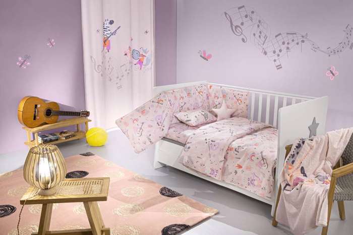 Saint Clair Set Brefika Sentonia 115x170cm kai Maxilarothiki 30x40cm Jazz Lilac